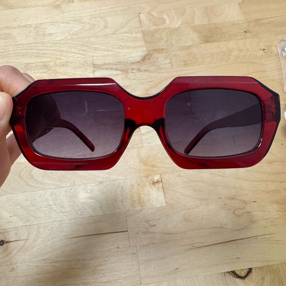 Chic Red Sunglasses